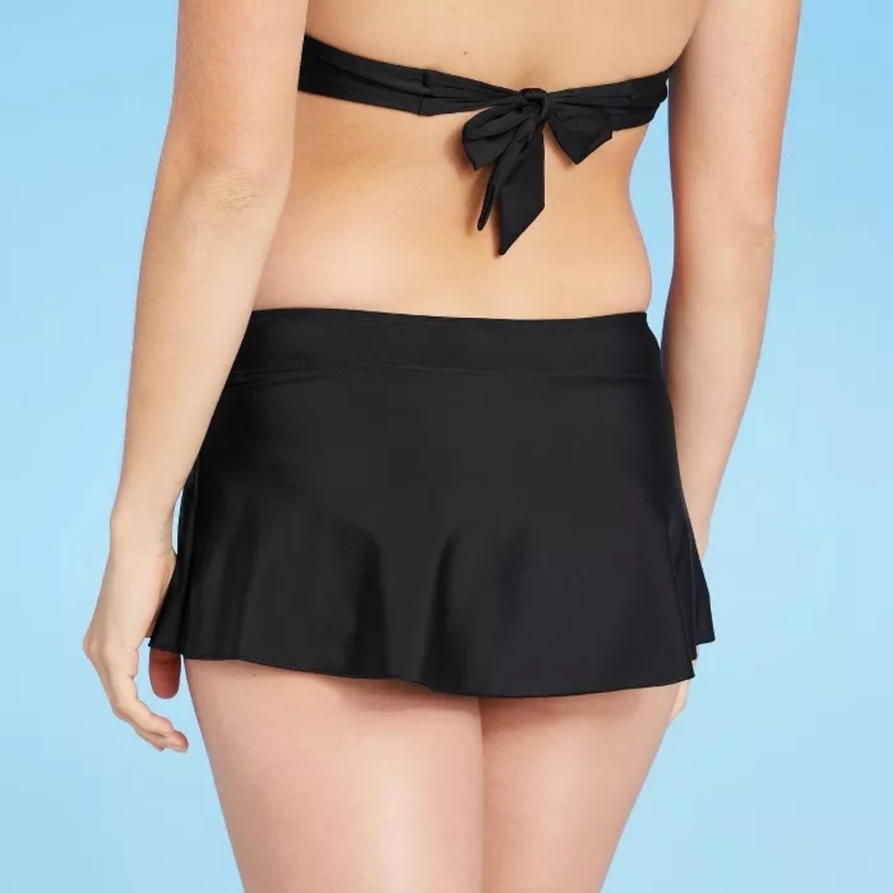 Kona Sol Black Skirtini Bikini Bottom S, L - Picture 6 of 6